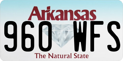 AR license plate 960WFS
