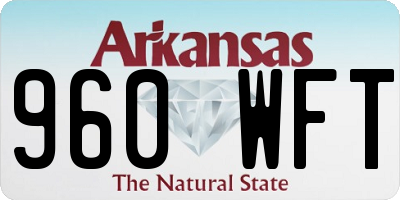 AR license plate 960WFT