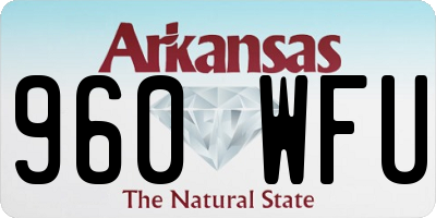 AR license plate 960WFU