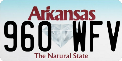 AR license plate 960WFV