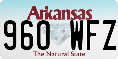 AR license plate 960WFZ