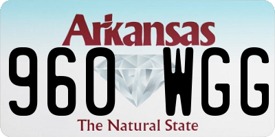 AR license plate 960WGG