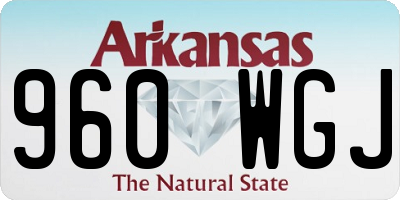 AR license plate 960WGJ