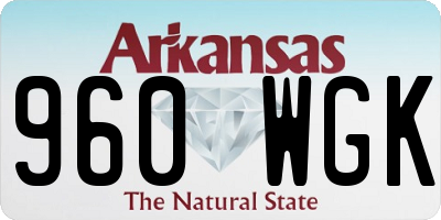 AR license plate 960WGK