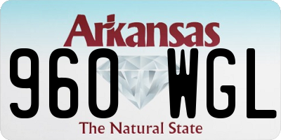 AR license plate 960WGL
