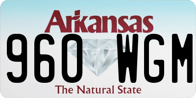 AR license plate 960WGM