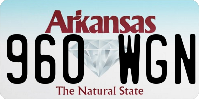 AR license plate 960WGN