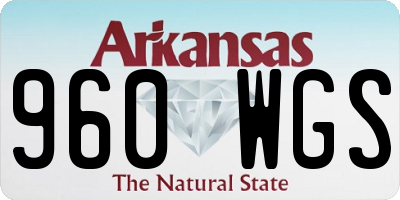 AR license plate 960WGS