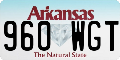 AR license plate 960WGT