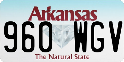 AR license plate 960WGV