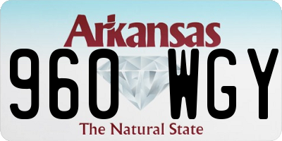 AR license plate 960WGY