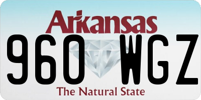 AR license plate 960WGZ