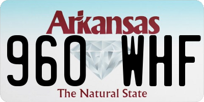 AR license plate 960WHF