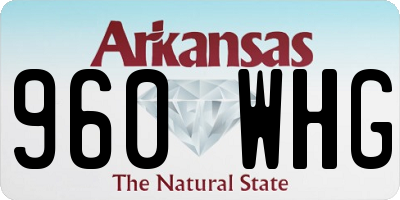 AR license plate 960WHG