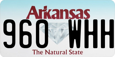 AR license plate 960WHH