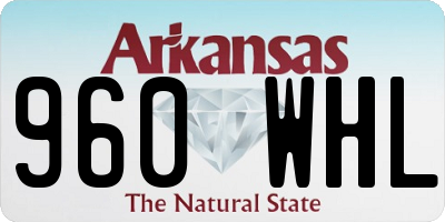 AR license plate 960WHL