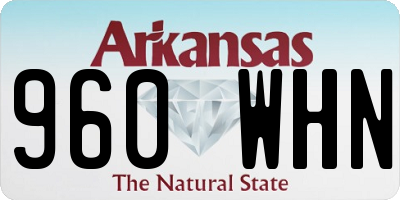 AR license plate 960WHN