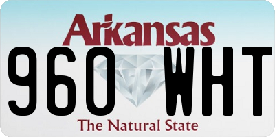AR license plate 960WHT
