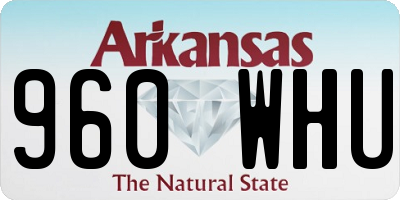 AR license plate 960WHU