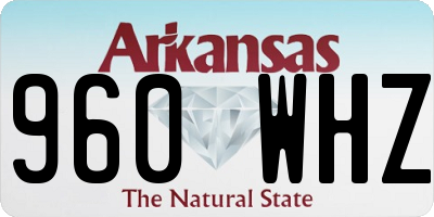 AR license plate 960WHZ