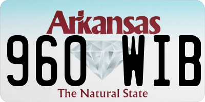 AR license plate 960WIB