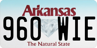 AR license plate 960WIE