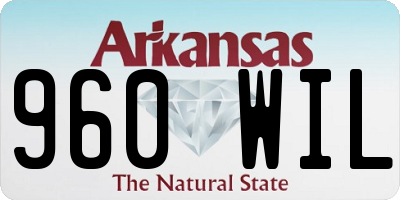 AR license plate 960WIL