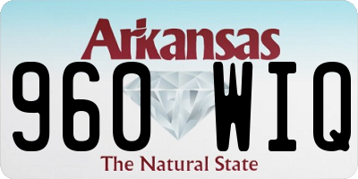 AR license plate 960WIQ