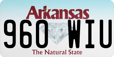 AR license plate 960WIU