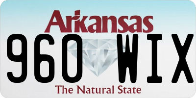 AR license plate 960WIX