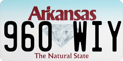 AR license plate 960WIY