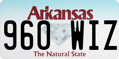 AR license plate 960WIZ