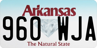 AR license plate 960WJA