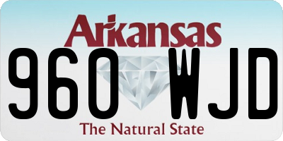 AR license plate 960WJD