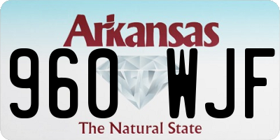 AR license plate 960WJF