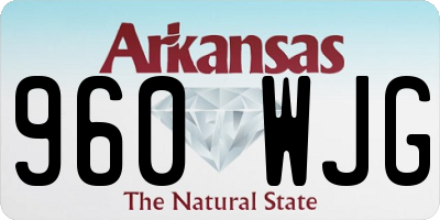 AR license plate 960WJG