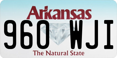 AR license plate 960WJI