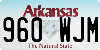 AR license plate 960WJM