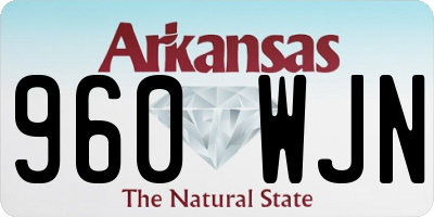 AR license plate 960WJN