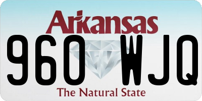 AR license plate 960WJQ
