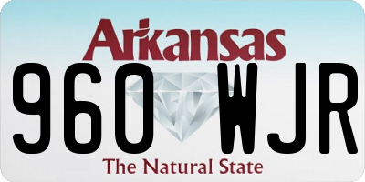 AR license plate 960WJR