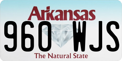 AR license plate 960WJS