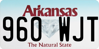 AR license plate 960WJT