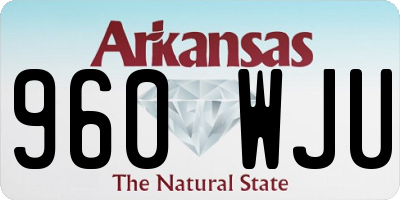 AR license plate 960WJU