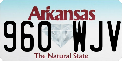 AR license plate 960WJV
