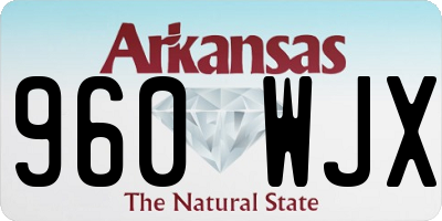 AR license plate 960WJX