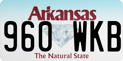 AR license plate 960WKB