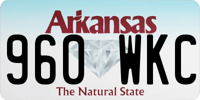 AR license plate 960WKC