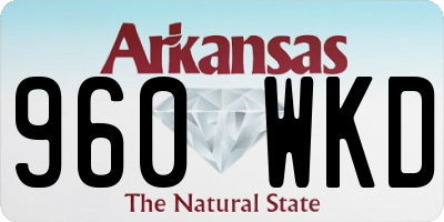 AR license plate 960WKD