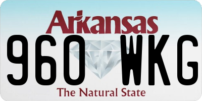 AR license plate 960WKG